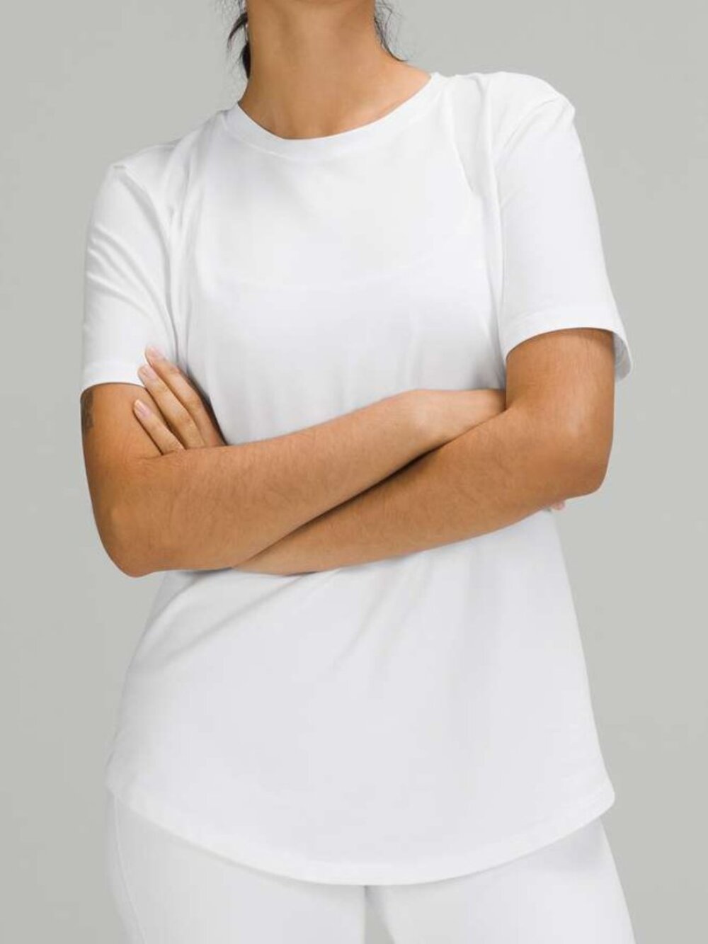 Lululemon Love Crew III T-Shirt Curved Hem Size 10